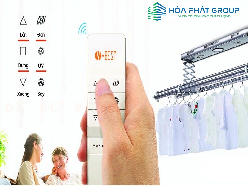 giàn phơi điện tử điều khiển tại đan phượng