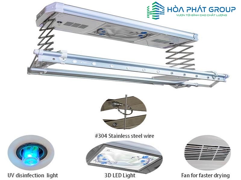 giàn phơi điều khiển glt-8018