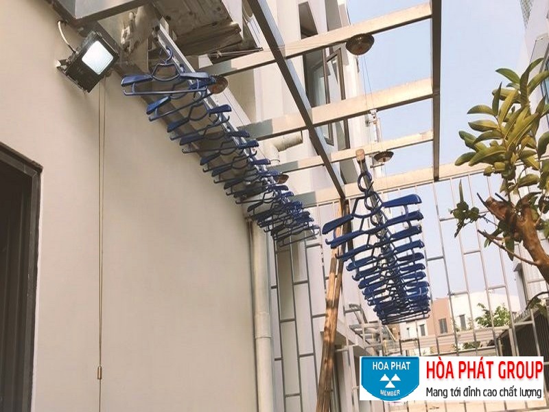 giàn phơi thông minh gắn trần tại huyện Gia Lâm