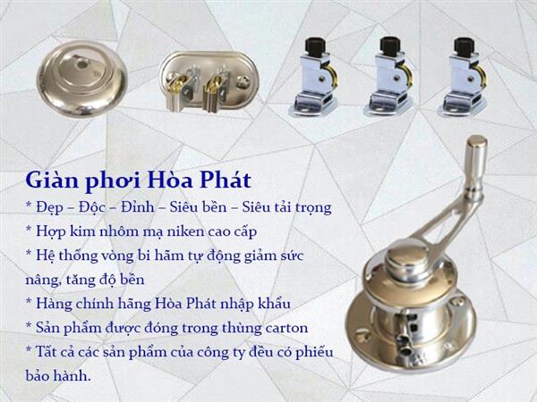 Giàn phơi Hòa Phát Inox HP701 Model 2025