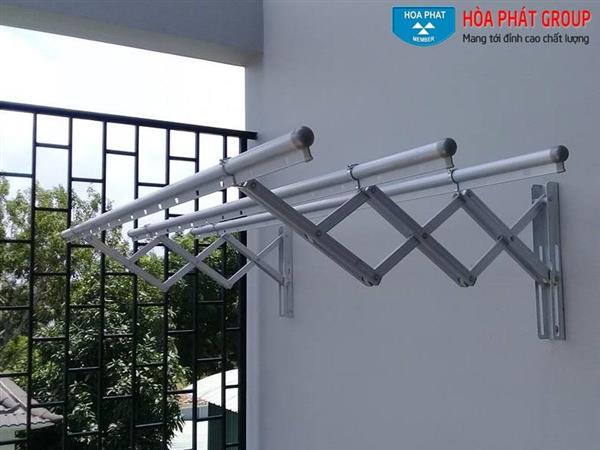 Giàn phơi quần áo gắn tường nhôm HP-68A