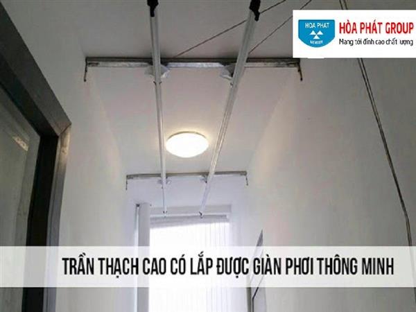 Lắp đặt giàn phơi thông minh cho trần thạch cao