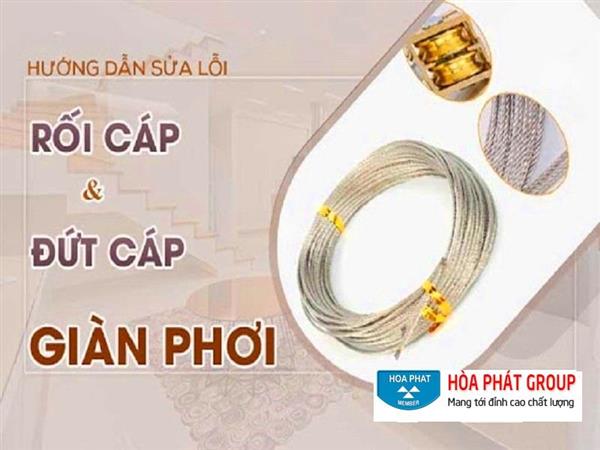 Hướng dẫn thay dây cáp giàn phơi thông minh tại nhà