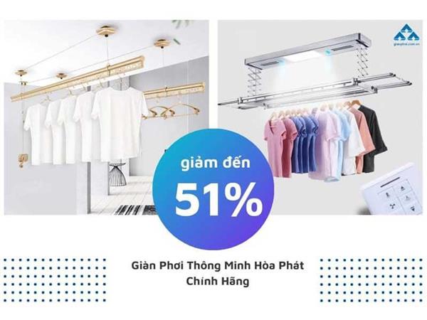 Thời covid - sắm giàn phơi online nhận nhiều ưu đãi khủng